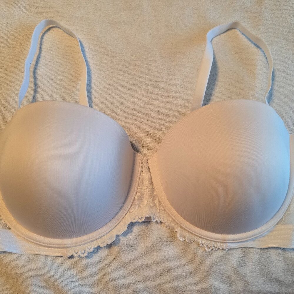 Maidenform 40D Essential Multiway Push Up Bra SE1102 White Lace PRETTY!
